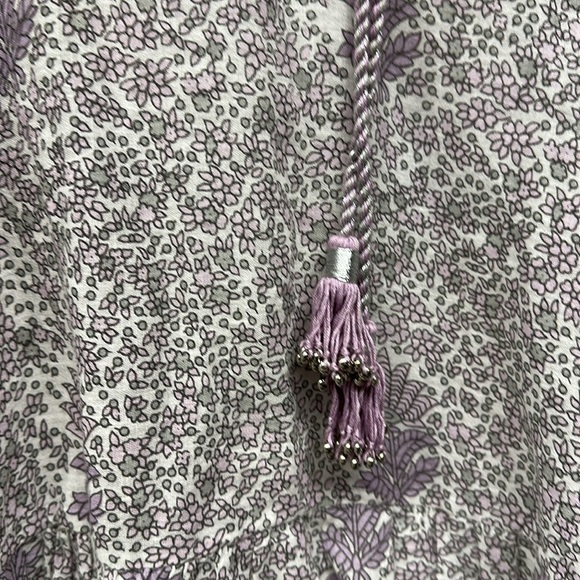 Calypso St. Barth Floral Peasant Blouse XS Boho 100% Cotton - Picture 6 of 8